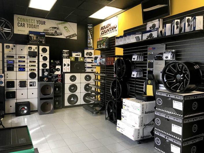 Richmond's Tint and Audio Center Show Room