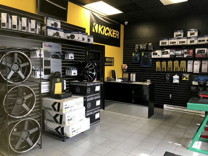 Richmond's Tint and Audio Center Show Room